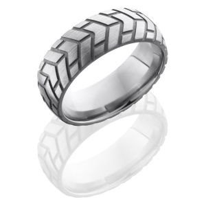 Lashbrook 8DCycle3 Sand-Satin Titanium Wedding Ring or Band