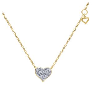 Gabriel Fashion 14 Karat Trends Heart Necklace NK4538Y45JJ