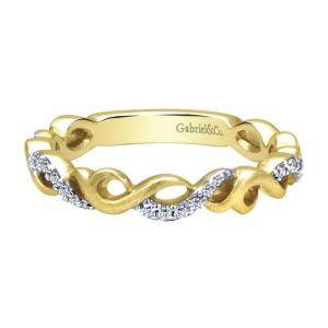 Gabriel Fashion 14 Karat Stackable Stackable Ladies' Ring LR4878Y44JJ