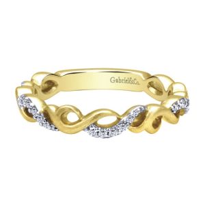 Gabriel Fashion 14 Karat Stackable Stackable Ladies' Ring LR4878Y44JJ