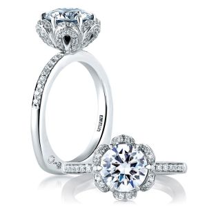 A.JAFFE Platinum Signature Engagement Ring MES560