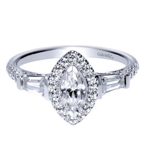 Gabriel 14 Karat Victorian Engagement Ring ER9003W44JJ