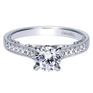 Gabriel 14 Karat Victorian Engagement Ring ER8594W44JJ