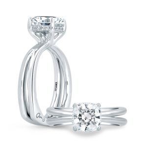 A.JAFFE Platinum Signature Engagement Ring MES678