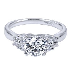 Gabriel 14 Karat Contemporary Engagement Ring ER10301W44JJ