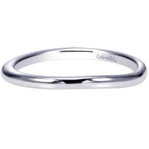 Gabriel 14 Karat Contemporary Wedding Band WB9090W4JJJ