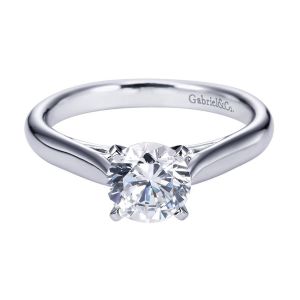 Gabriel 14 Karat Contemporary Engagement Ring ER6672W4JJJ