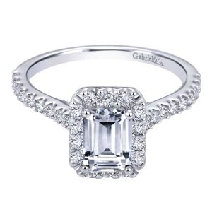 Gabriel 14 Karat Contemporary Engagement Ring ER7840W44JJ