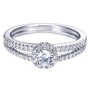 Gabriel 14 Karat Contemporary Engagement Ring ER96433W44JJ