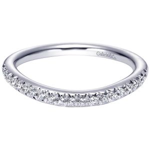 Gabriel 14 Karat Contemporary Wedding Band WB5421W44JJ