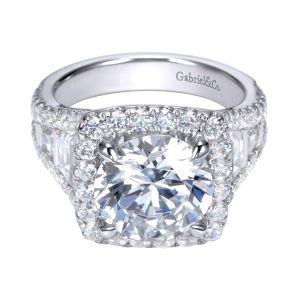 Gabriel 18 Karat Contemporary Engagement Ring ER11282W83JJ