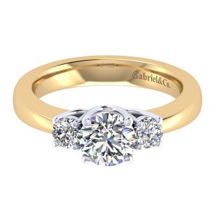 Gabriel 14 Karat Contemporary Engagement Ring ER3813M44JJ