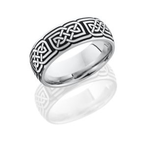 Lashbrook 14KW8D/LCVCELTIC17A2 POLISH Precious Metal Wedding Ring or Band