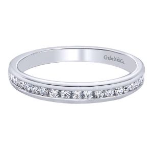 Gabriel 14 Karat Contemporary Wedding Band WB9708W44JJ