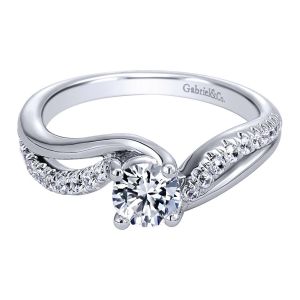 Gabriel 14 Karat Contemporary Engagement Ring ER910171W44JJ