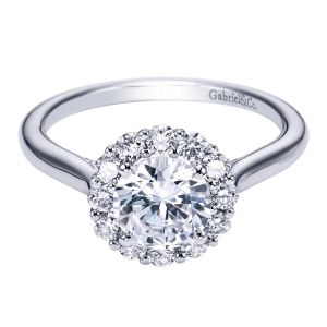 Gabriel 14 Karat Contemporary Engagement Ring ER7498W44JJ