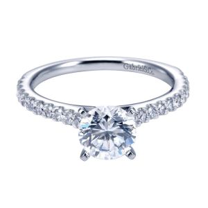 Gabriel 14 Karat Contemporary Engagement Ring ER6675W44JJ