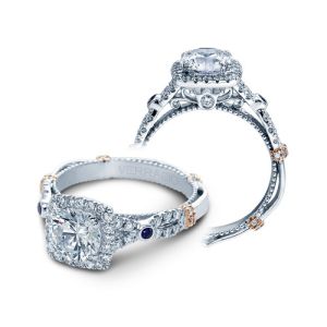 Verragio Parisian-CL-DL109CU Platinum Engagement Ring