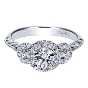 Gabriel 14 Karat Victorian Engagement Ring ER98582W44JJ