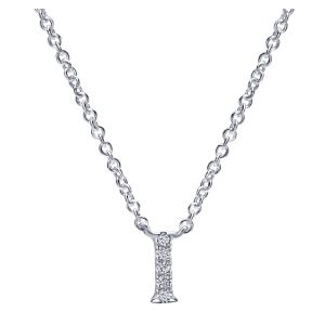 Gabriel Fashion 14 Karat Initial Initial Necklace NK4577I-W45JJ