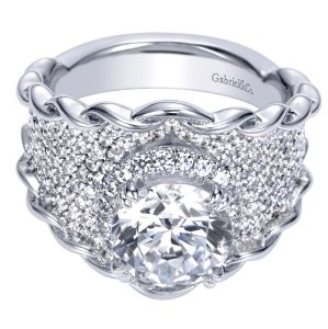 Gabriel 18 Karat Contemporary Engagement Ring ER8756W83JJ