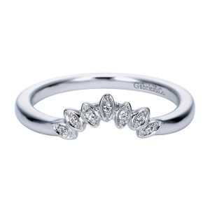 Gabriel 14 Karat Contemporary Wedding Band WB7880W44JJ