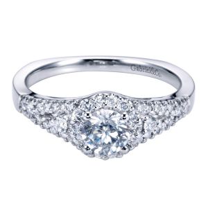 Gabriel 14 Karat Contemporary Engagement Ring ER6544W44JJ