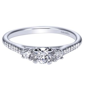 Gabriel 14 Karat Contemporary Engagement Ring ER95412W44JJ