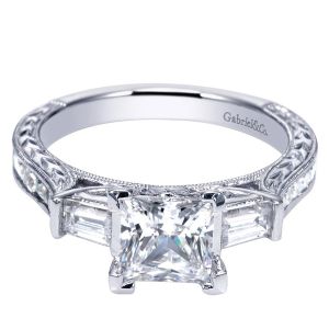 Gabriel 14 Karat Victorian Engagement Ring ER8799W44JJ