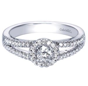 Gabriel 14 Karat Contemporary Engagement Ring ER95410W44JJ