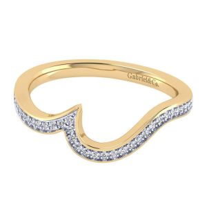 Gabriel 14 Karat Contemporary Wedding Band WB7244Y44JJ