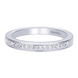 Gabriel 14 Karat Contemporary Wedding Band WB9634W44JJ