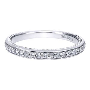 Gabriel 14 Karat Contemporary Wedding Band WB10083W44JJ