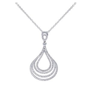 Gabriel Fashion 14 Karat Lusso Diamond Necklace NK3389W45JJ