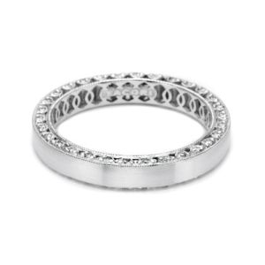 Tacori HT2287 Platinum Crescent Wedding Band