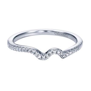 Gabriel 14 Karat Contemporary Wedding Band WB6956W44JJ