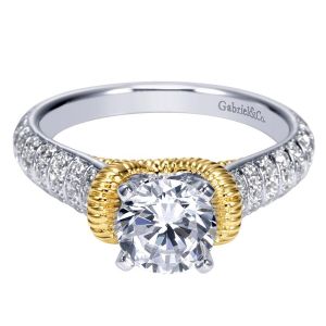 Gabriel 14 Karat Contemporary Engagement Ring ER9533M44JJ