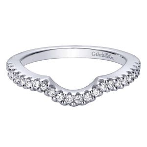 Gabriel 14 Karat Contemporary Wedding Band WB9411W44JJ