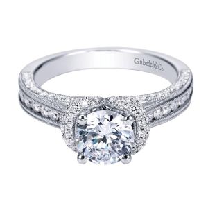 Gabriel 14 Karat Victorian Engagement Ring ER6651W44JJ