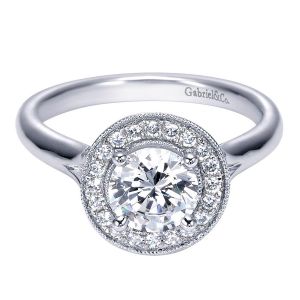 Gabriel 14 Karat Contemporary Engagement Ring ER7812W44JJ