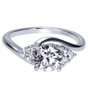 Gabriel 14 Karat Contemporary Engagement Ring ER8951W44JJ