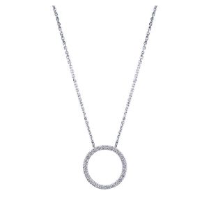 Gabriel Fashion 14 Karat Lusso Diamond Necklace NK1032W45JJ