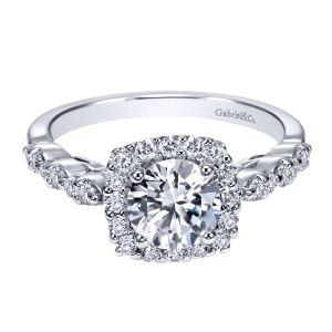 Gabriel 14 Karat Contemporary Engagement Ring ER7736W44JJ