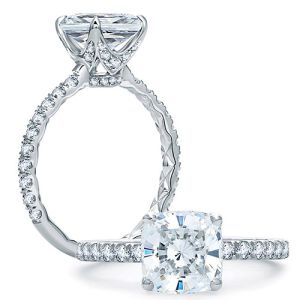 A.JAFFE Platinum Classic Engagement Ring ME1851Q