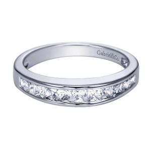 Gabriel 14 Karat Contemporary Wedding Band WB2797W44JJ