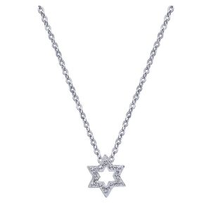 Gabriel Fashion 14 Karat Faith Chain Necklace NK1605W45JJ