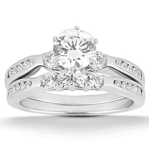 Taryn Collection Platinum Diamond Engagement Ring TQD A-8511