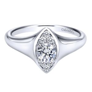 Gabriel 14 Karat Contemporary Engagement Ring ER911941R0W44JJ