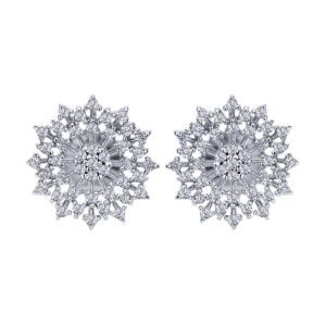 Gabriel Fashion 14 Karat Starburst Stud Earrings EG12346W45JJ