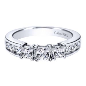 Gabriel 14 Karat Contemporary Wedding Band WB3677W44JJ